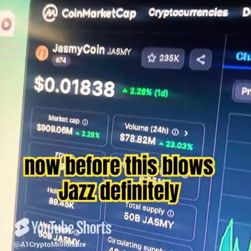 jasmycoin jasmy crypto news today price prediction #fyp