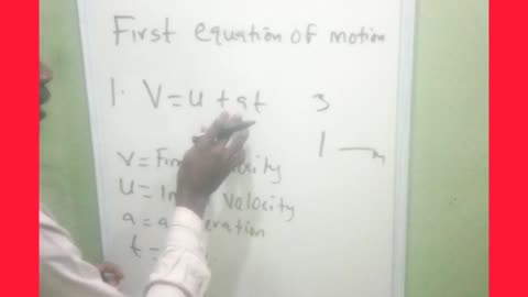 Equation of a motion lesson 2