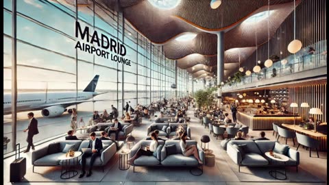 ⭐Madrid Airport Lounge Vibes: 🌟: 🥂 A Journey of Comfort & Elegance ✈️🌍 ☕💫