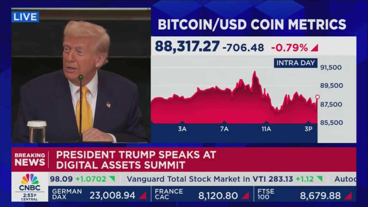 Trump: "Never sell your Bitcoin. That's a little phrase that they have.