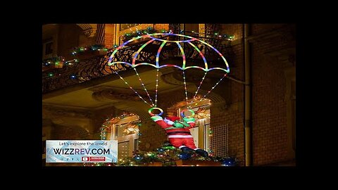 Christmas Decorations Lights Outdoor 2.8ft LED Christmas Parachute Lights with Santa Claus Review