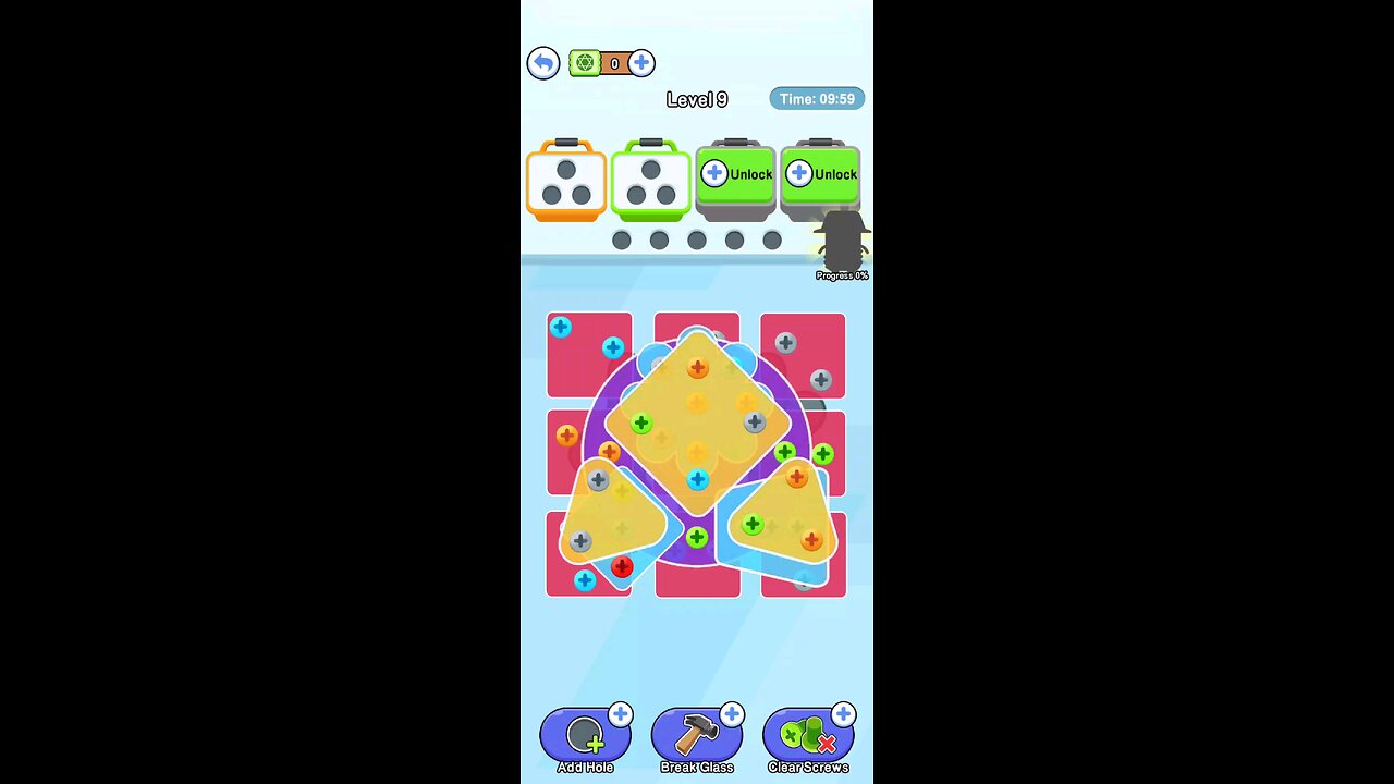 screw pin jam puzzle level 9