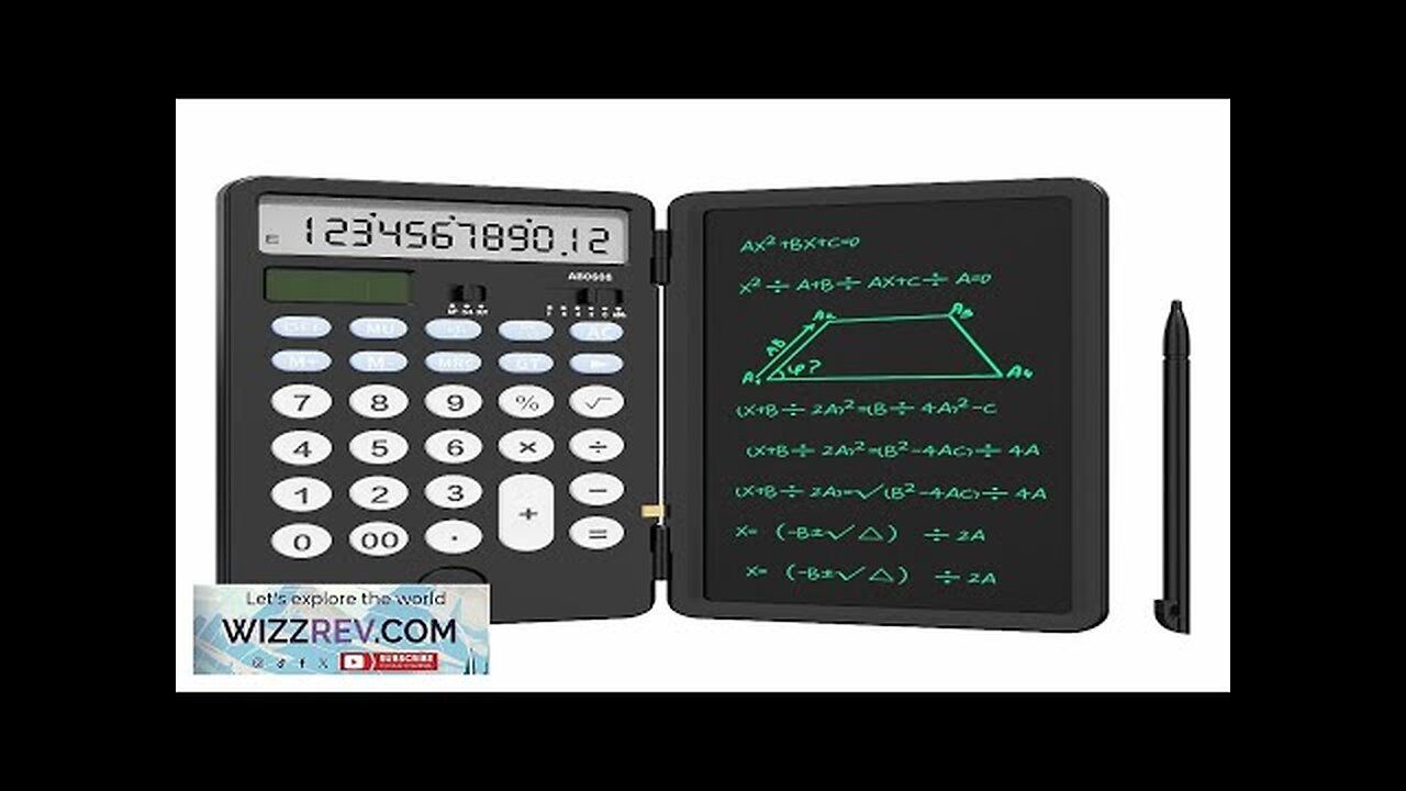 NEWYES Black Rechargeable 12 Digits Scientific Calculator with 6.5 Inch LCD Writing Review