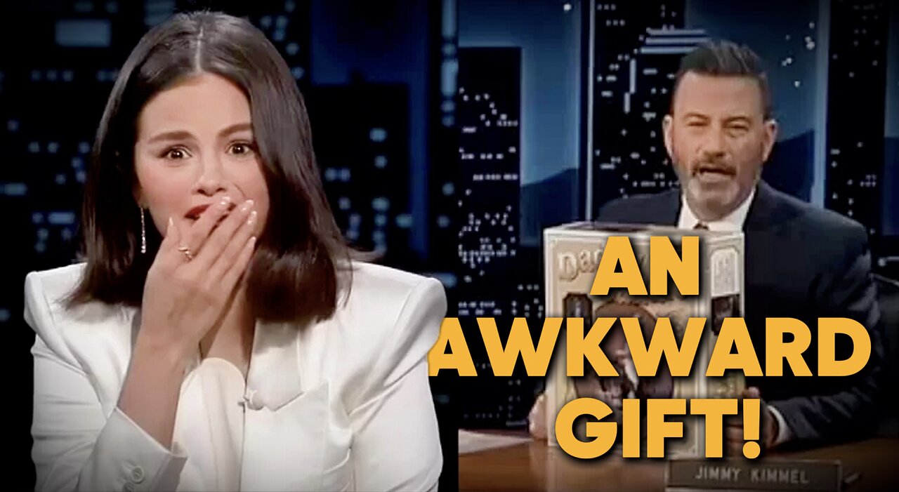 Selena Gomez's Shocking Reaction to Jimmy Kimmel's Awkward Gift!