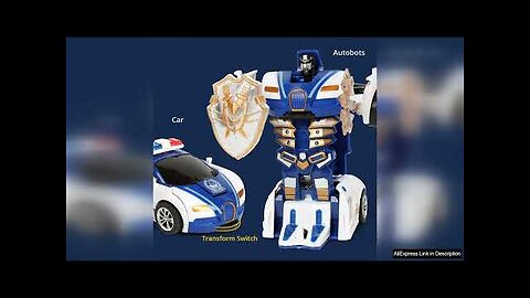 Blue Children's Collision Deformation Police Car Toy Boy Inertia Impact One-Button Review