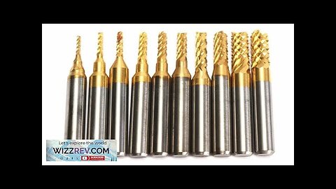 10PCS Drill Bits Titanium Coated Engraving Milling Cutter Hole 0.8-3mm Carbide Bits Review