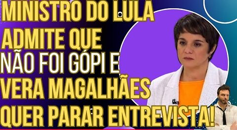 PODE RIR: Ministro do Lula admite que não foi gopi e entrevistadora ameaça interromper o programa!