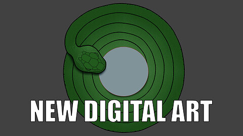 4th Snake art - Day 6 (accelerated video)