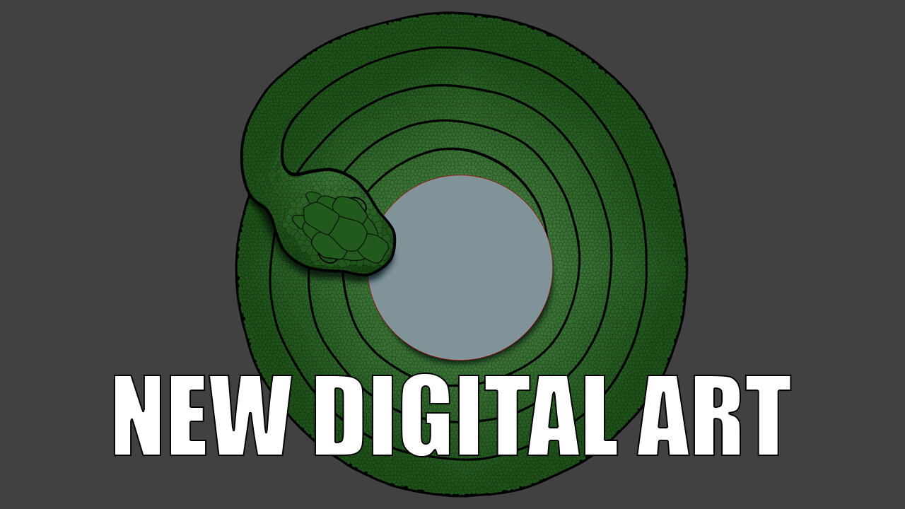 4th Snake art - Day 6 (accelerated video)