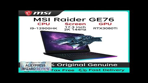 MSI Raider GE76 Gaming Laptop 17.3 Inch IPS Screen i9-12900HK ssd nvme Review