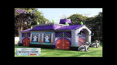 Customized 7x4x5 Meters Halloween Decoration Giant Inflatable Haunted House For Outdoor Toys Review