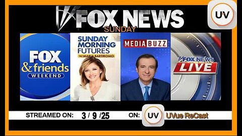 FOX NEWS LIVE! STREAM | Sunday Morning | Maria Interviews Trump, Sunday Morning 3/9/25