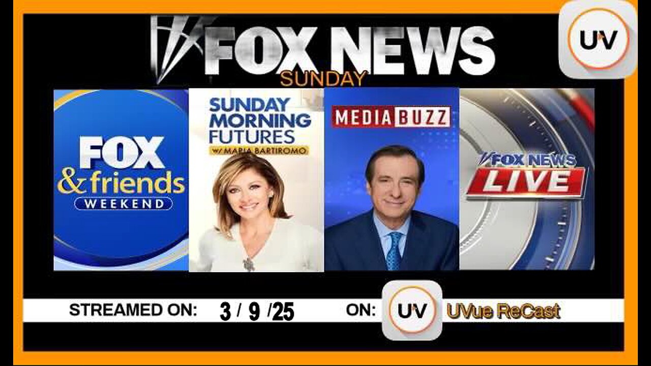 FOX NEWS LIVE! STREAM | Sunday Morning | Maria Interviews Trump, Sunday Morning 3/9/25