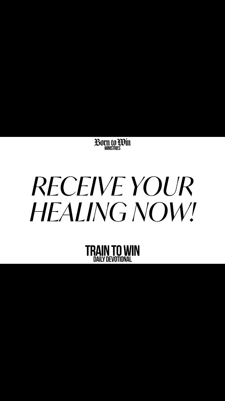 RECEIVE YOUR HEALING NOW!