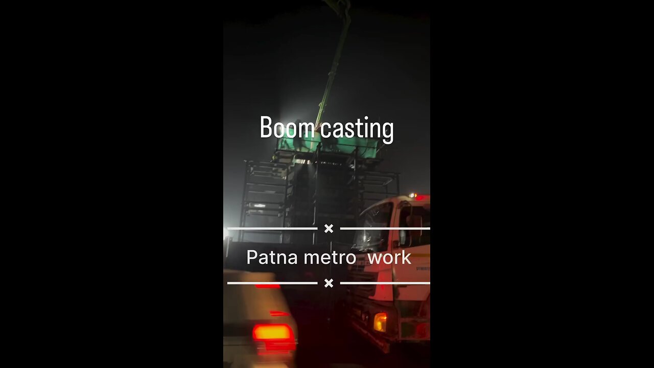 Boom casting for Patna metro work. Development in progress #development #civilengineering