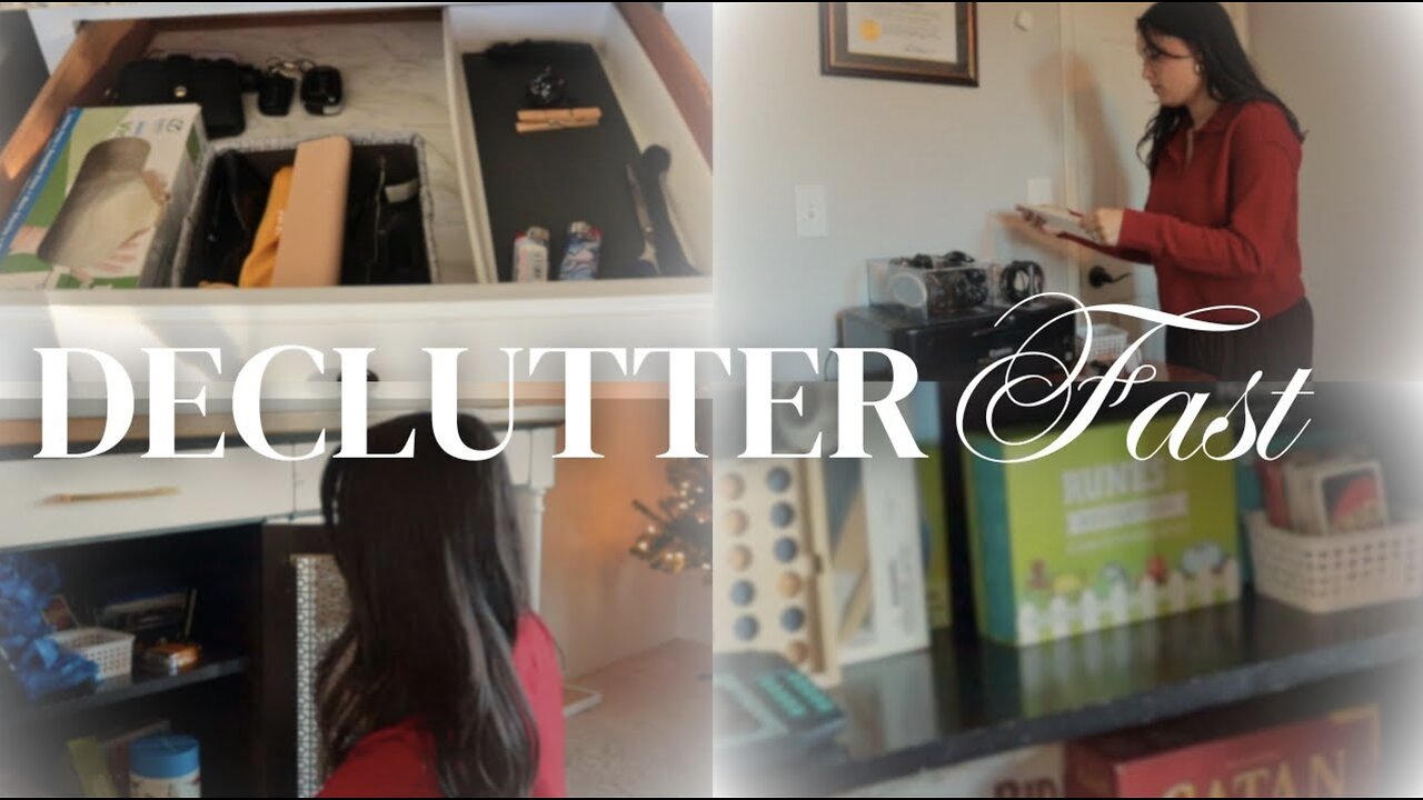 Declutter & Organize with me | Tidy, minimize, and refresh our home