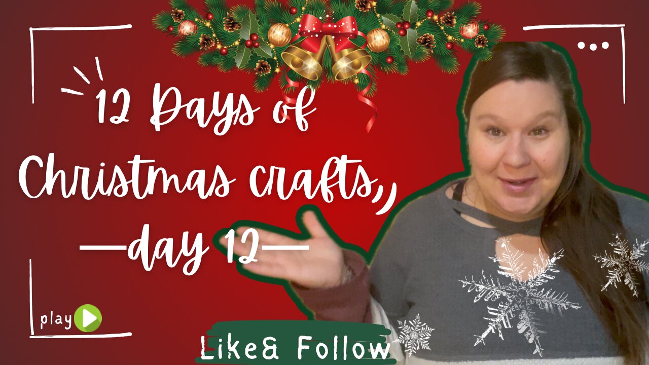 Day 12 | Easy Christmas Door Hanger | 12 Days of Christmas Crafts