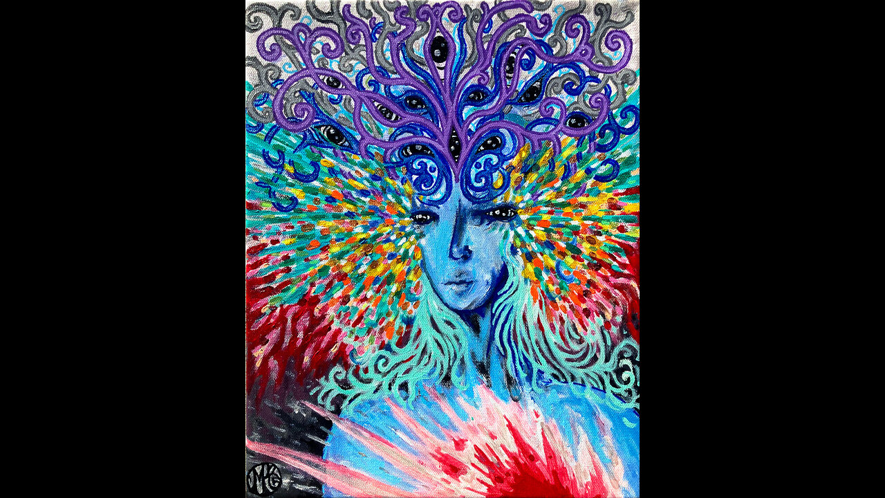 'Self Portrait 2025' Original Art Painting Timelapse 3-7-25
