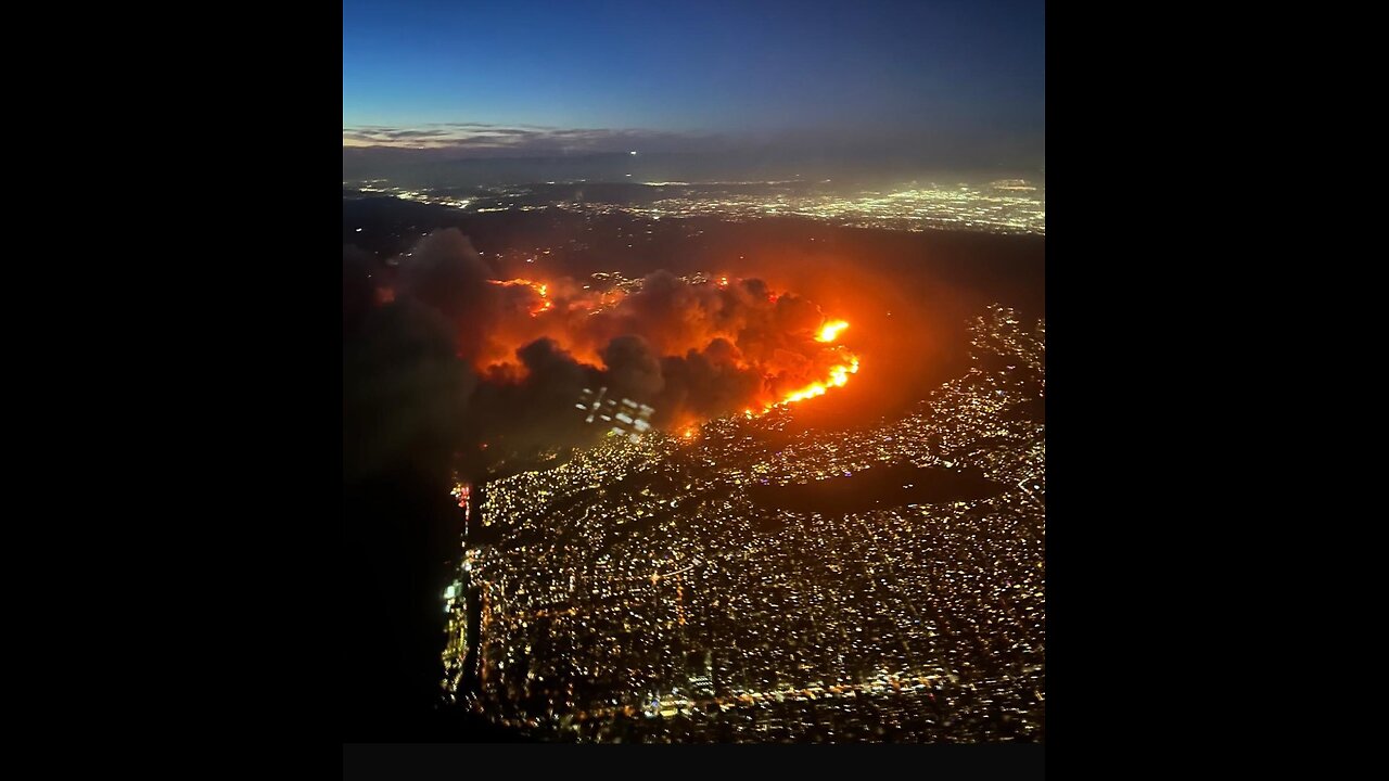 Massive Fire in LA County. Live Video and Audio