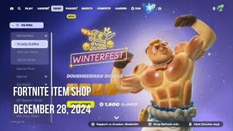 Fortnite Item Shop|December 28, 2024(*New* Doughberman Bundle & Skyward Emote)