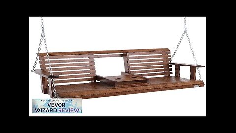 VEVOR Wooden Porch Swing 5 ft Patio bench swing for Courtyard Review