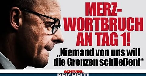 Wortbruch an Tag 1! Merz will Grenze nicht mehr schließen!