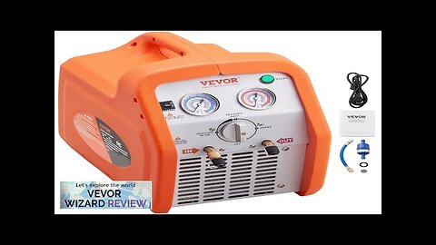 VEVOR 1 HP Refrigerant Recovery Machine Dual Cylinder Portable AC Recovery Review