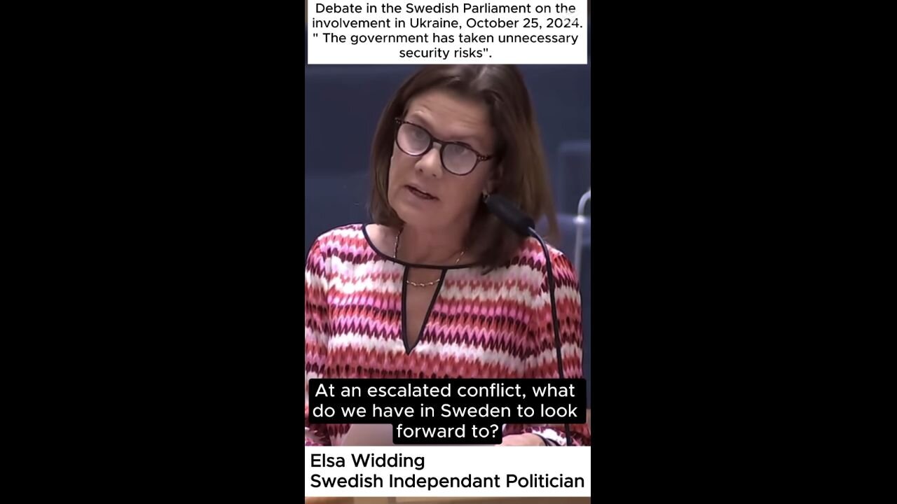 Elsa Widding - The government has taken unnecessary security risks