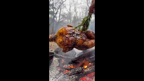 Roasted Whole Chicken in Nature🍗