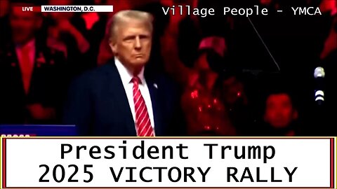 Village People sing YMCA @ President Trump 2025 VICTORY RALLY