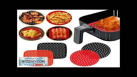 Reusable Silicone Air Fryers Mat Liner Non-Stick Steamer Pad Baking Inner Liner Review