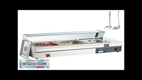 VEVOR 3-Pan Commercial Food Warmer 3 x 12QT Electric Steam Table Review