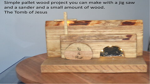 Easy Beginner Pallet wood project make the Tomb Of Jesus