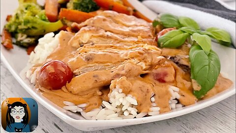 SAVORY Cherry Tomatoes Meet CREAMY Parmesan Chicken!