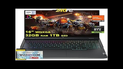 Lenovo Legion Pro 5 Gaming Laptop 16" QHD+ 2560x1600 240Hz (500nits 100% Review