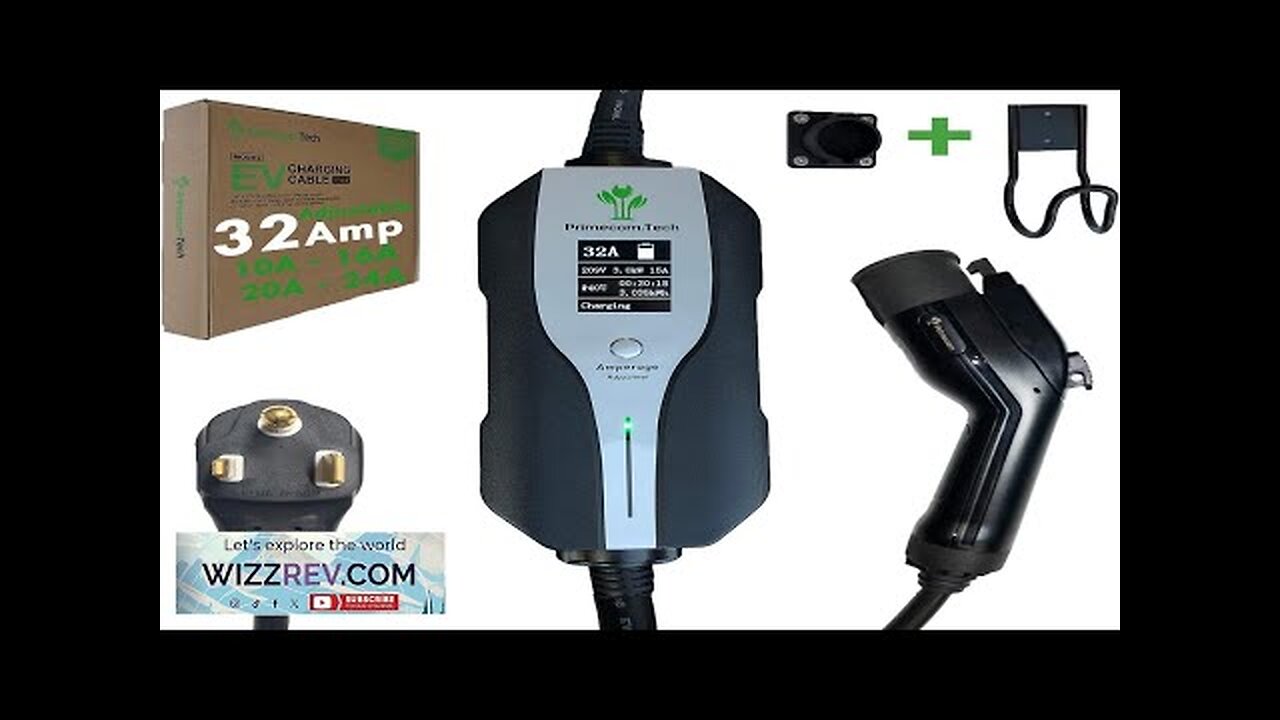 30 Feet Level 2 Primecom Electric Vehicle (EV) Charger (220/240V 32Amp/40Amp) 32 Review