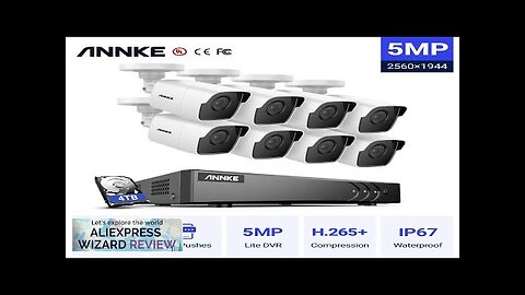 ANNK H.265+ 5MP Lite Ultra HD 8CH DVR CCTV Security System 8PCS Review