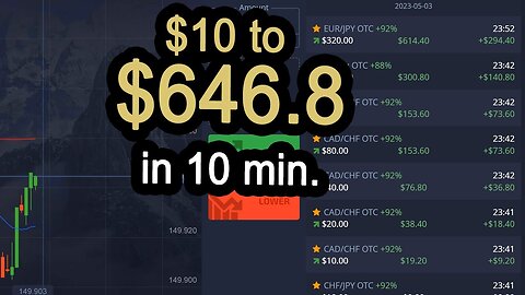 $10 to $646.8 in 10 min (busy with coding, back at trading)