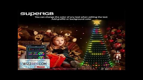 DIY Christmas Tree Garland Lights App DIY Picture LED RGB String Light Review