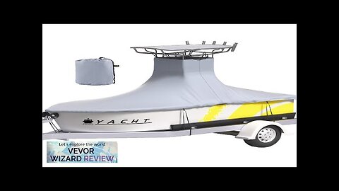 VEVOR T-Top Boat Cover Fit for 16'-18.5' Boat Heavy Duty 600D Marine Review