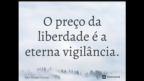 "O preço da liberdade é a eterna vigilância." Participação especial: ‪@DonSandroOficial‬