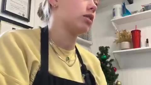 This is psychotic. A complete scam to get her money back after being provided a service...
