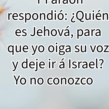 "El Desafío de Faraón a la Autoridad de Dios" Éxodo 5:2 #shorts #youtube #jesuschrist #ytshorts #yt