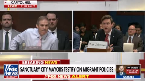 Chairman Jordan Questioning at Hearing on Sanctuary City Mayors