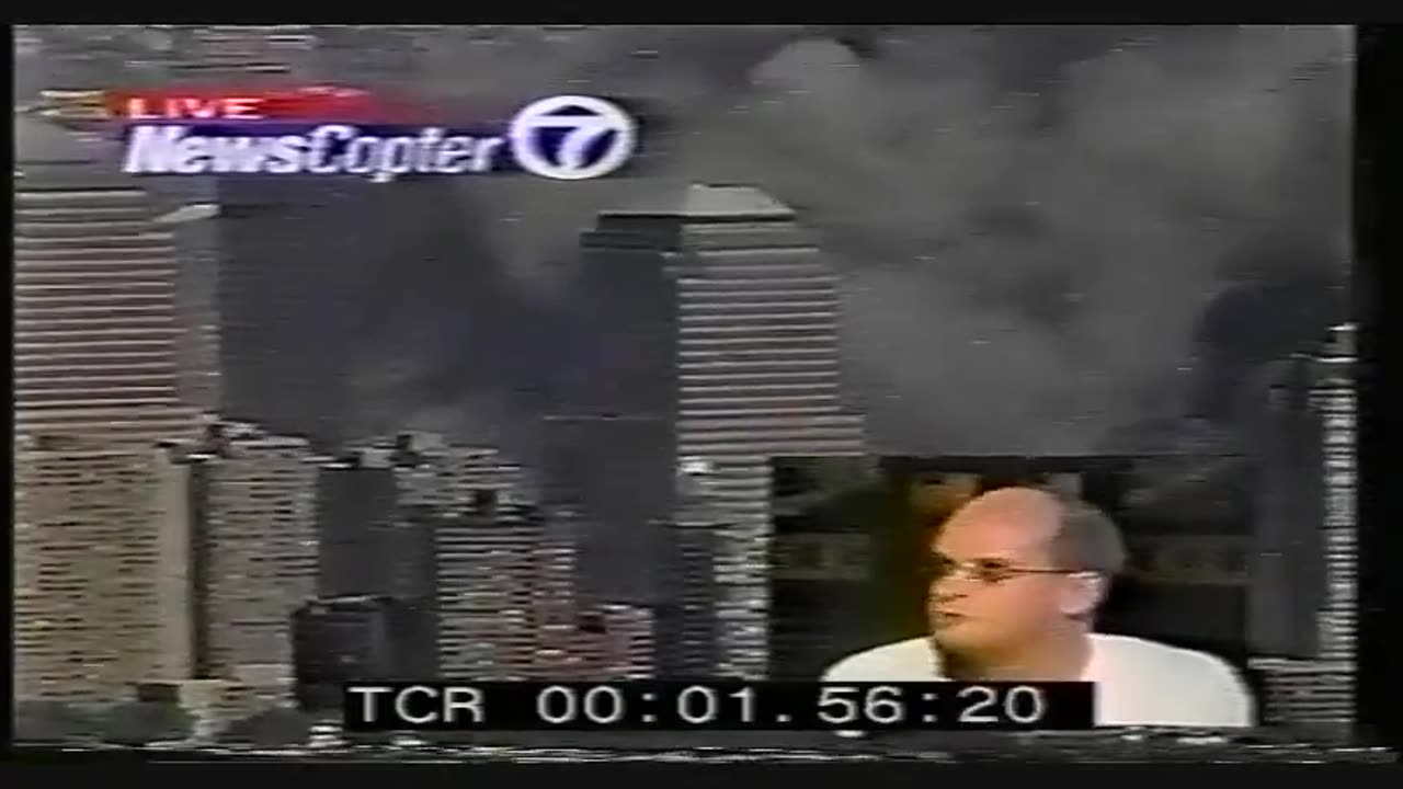 911 Helicopter Shots of WTC 7 South Face - WABC