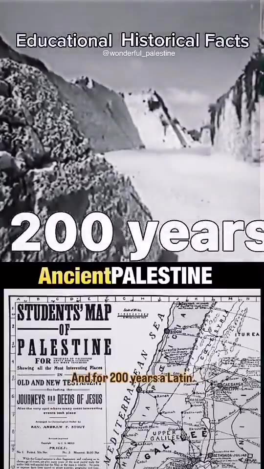 This is the history of Palestine and Palestinians for the...