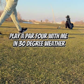 Play a par 4 with me in winter