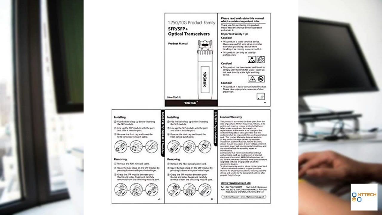 10Gtek 10GBase-SR SFP+ LC Transceiver