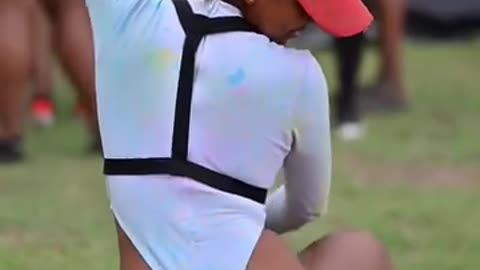 Twerking at the park.