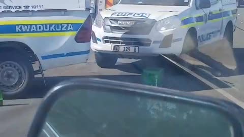 Bees sting looters trying to loot an overturned beer truck in Darnall KZN